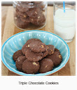 Triple Chocolate Cookies Triple Chocolate Cookies