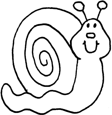 Dibujo de un caracol muy facil de hacer para los niños Dibujo de un caracol muy facil de hacer para los niños