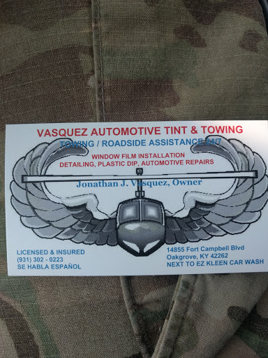 Window Tinting Service «Vasquez Automotive Tint & Towing», reviews and photos, 14855 Fort Campbell Blvd, Oak Grove, KY 42262, USA