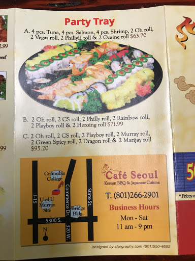 Korean Barbecue Restaurant «Cafe Seoul», reviews and photos, 5284 Commerce Dr, Murray, UT 84107, USA