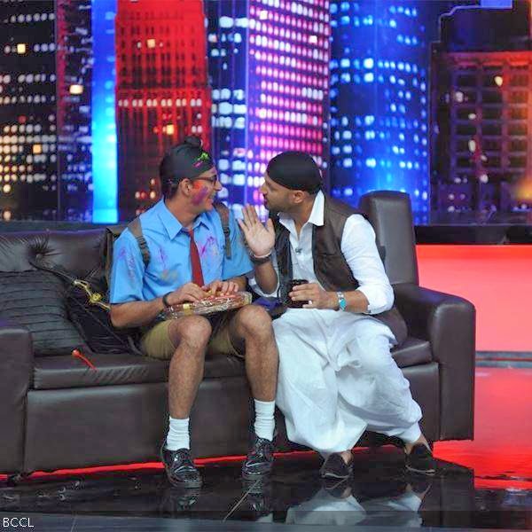 Harbhajan Singh on the sets of the popular TV show Mad In India, in Mumbai. (Pic: Viral Bhayani)<br /> Harbhajan Singh on the sets of the popular TV show Mad In India, in Mumbai. (Pic: Viral Bhayani)<br />