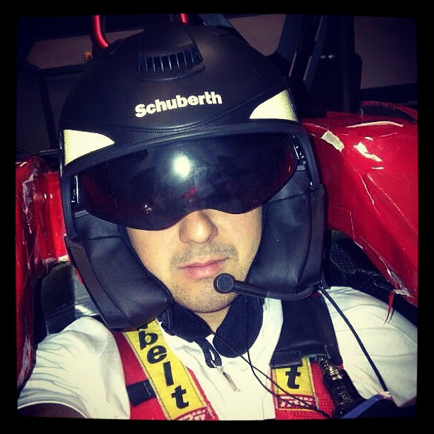 Фелипе Масса в симуляторе Ferrari 22 января 2013