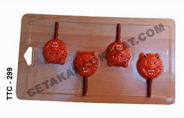 Cetakan Coklat TTC299 cokelat harimau macan