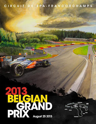 Серхио Перес и McLaren - официальный постер Гран-при Бельгии 2013