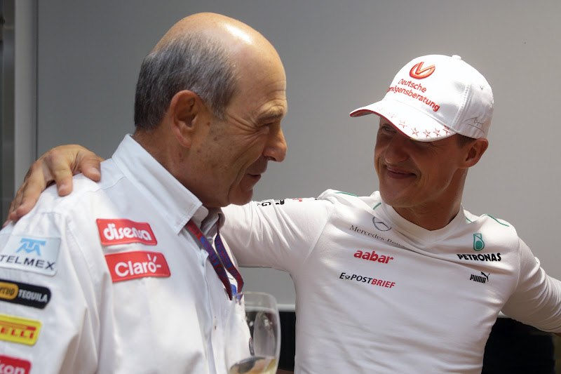 Петер Заубер и Шумахер на Гран-при Кореи 2012