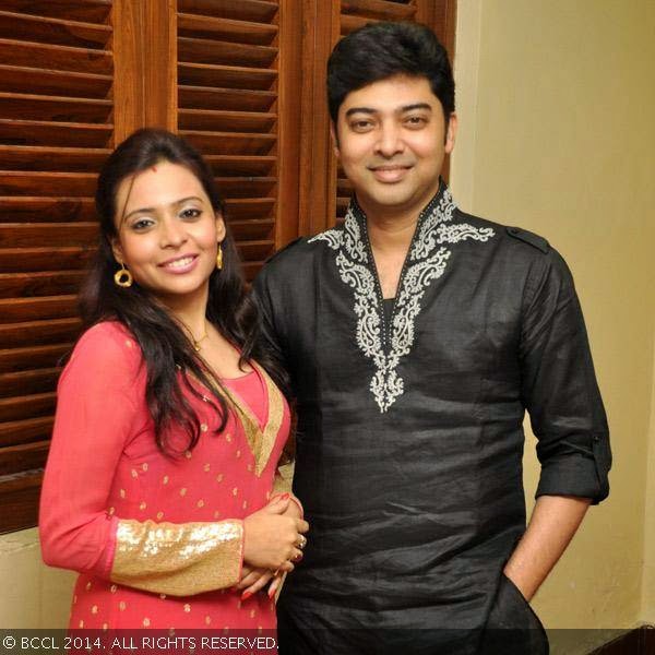 Nabamita and Bhaswar Chatterjee at Payel Sarkar's birthday party held in a city restaurant, Kolkata. Nabamita and Bhaswar Chatterjee at Payel Sarkar's birthday party held in a city restaurant, Kolkata.