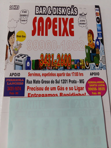 Disk Gás Sapeixe, R. Mato Grosso do Sul, 1201, Prata - MG, 38140-000, Brasil, Entretenimento, estado Paraiba
