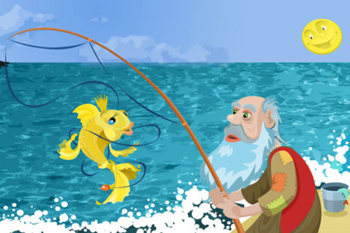 Thơ chế vui Ông lão đánh cá và con cá vàng Thơ chế vui Ông lão đánh cá và con cá vàng