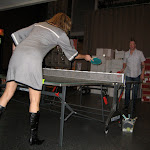 This was the worst game of ping pong I have ever witnessed, but at least they looked good trying....very LA
