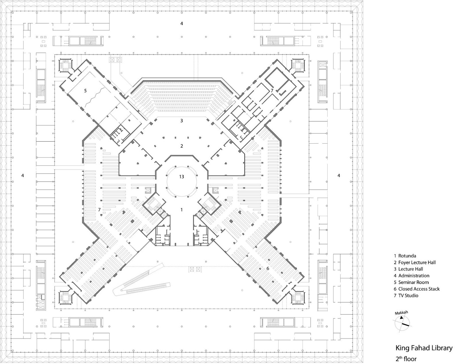 King Fahad National Library by Gerber Architekten