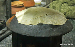 Rumaali roti being cooked Rumaali roti being cooked