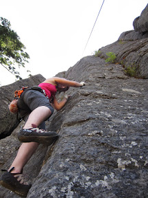 Climbing Microcosm (5.10b)