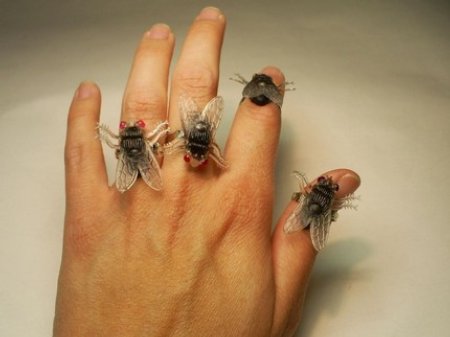 Anillos de Moscas para la mano Anillos de Moscas para la mano