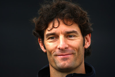 обаятельная улыбка Марка Уэббера на Гран-при Бельгии 2011 в Спа
