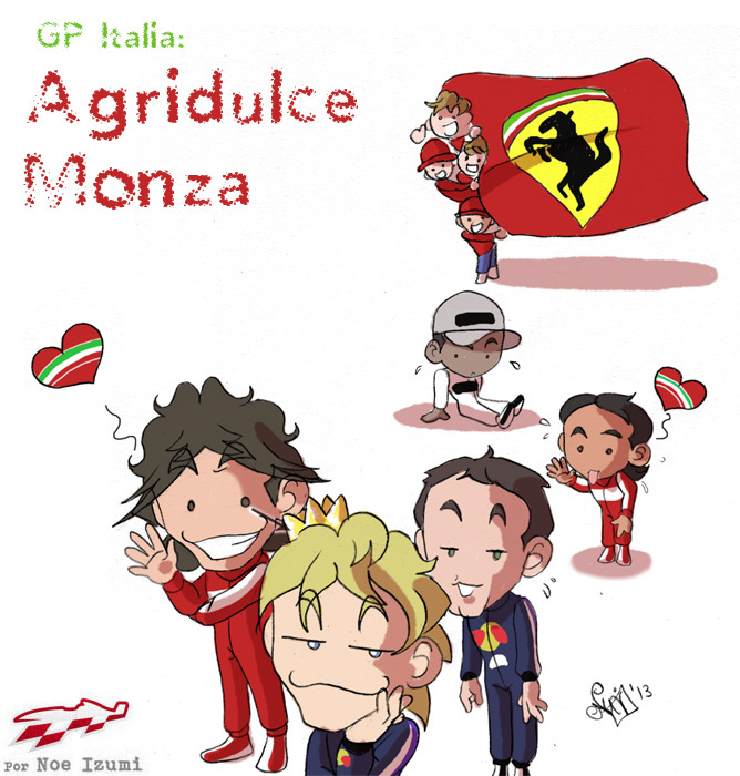 Горьковато-сладкая Монца - чиби-пилоты Noe Izumi по Гран-при Италии 2013
