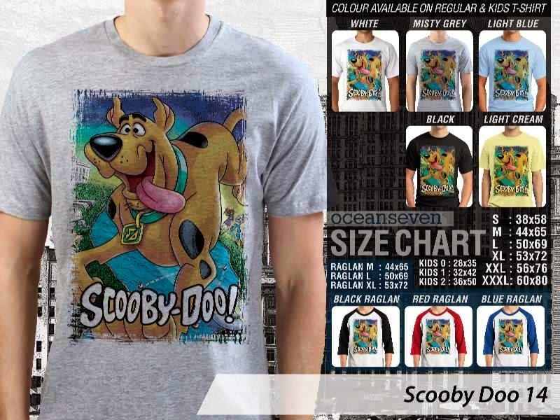 KAOS Scooby Doo 14 Kartun distro ocean seven