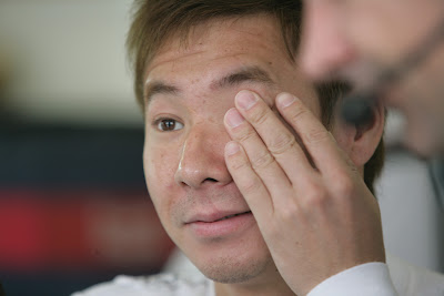 фэйспалм Камуи Кобаяши на Гран-при Венгрии 2011