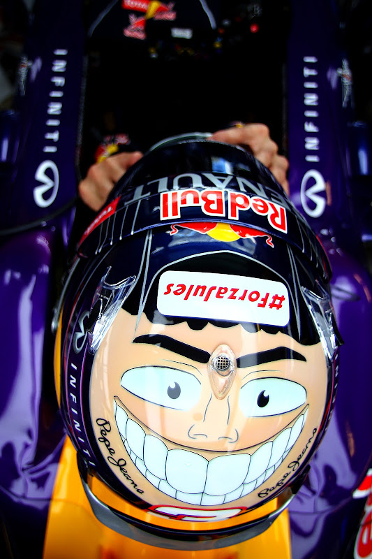 шлем Даниэля Риккардо для Гран-при Абу-Даби 2014