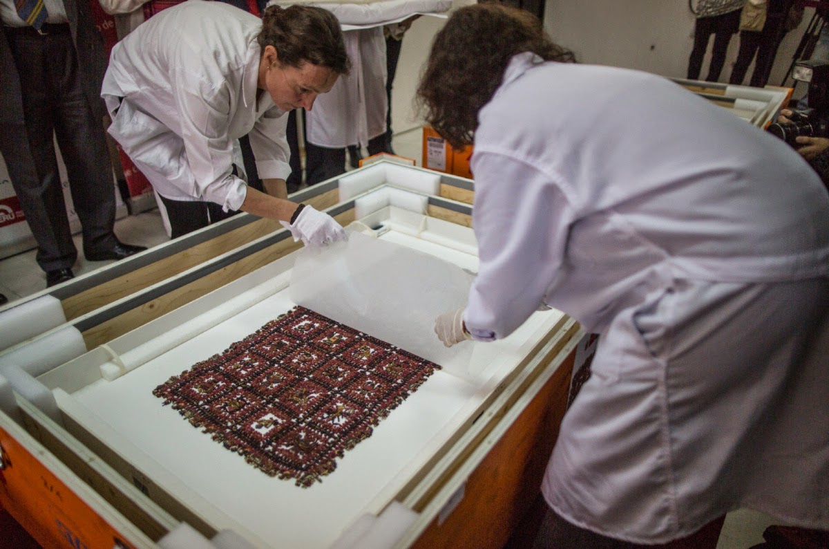 Sweden returns pre-Incan funeral shroud to Peru Sweden returns pre-Incan funeral shroud to Peru