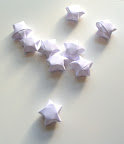 Small decorative origami stars