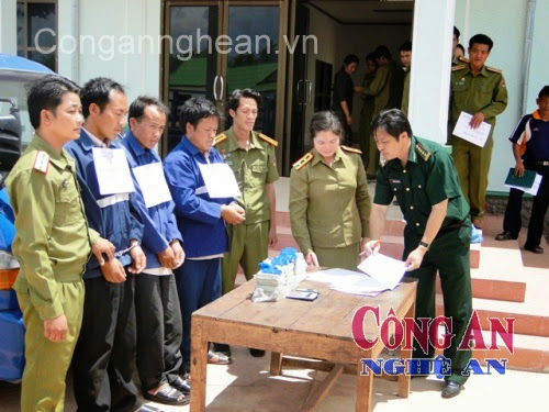 BĐBP Nghệ An phối hợp với Công an Lào bắt các đối tượng phạm tội ma túy
