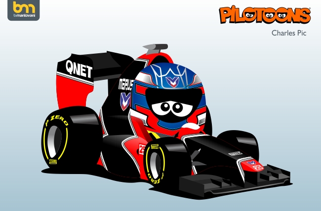 Шарль Пик Marussia MR01 pilotoons 2012