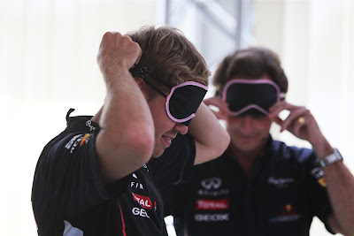 Себастьян Феттель и Кристиан Хорнер закрывают глаза на Гран-при Италии 2012