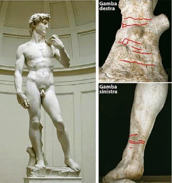 Michelangelo's David risks toppling, researchers warn Michelangelo's David risks toppling, researchers warn