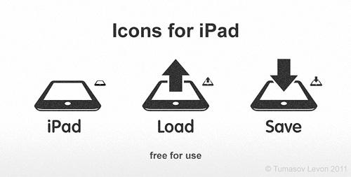 icons iPad load save