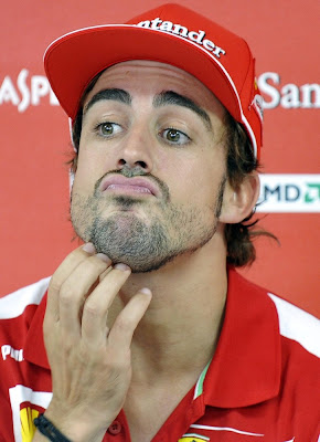 бородатый Фернандо Алонсо на Гран-при Италии 2012