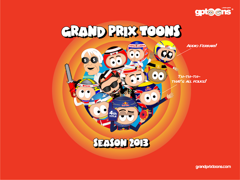 комикс Grand Prix Toons по сезону 2013