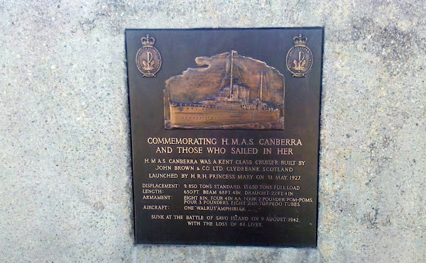 HMAS Canberra memorial