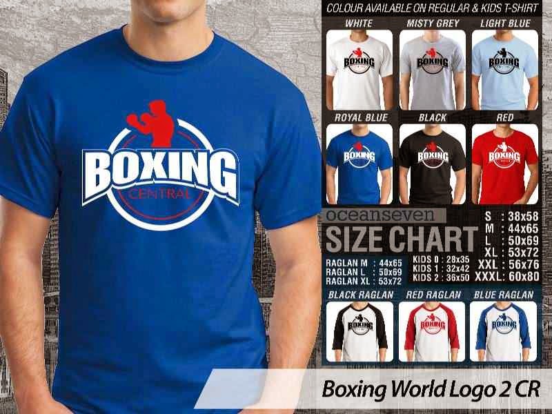 Kaos Olah Raga Sport Boxing World Logo 2 distro ocean seven