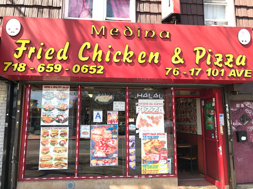 Pizza Restaurant «Medina Hallah Restaurant», reviews and photos, 7617 101st Ave, Jamaica, NY 11416, USA
