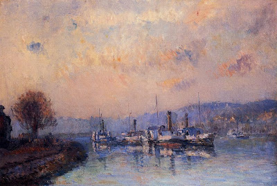 Albert Lebourg - At Anchor, near Rouen