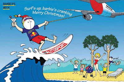журнал Autosport поздравляет с Рождеством - комикс Jim Bamber