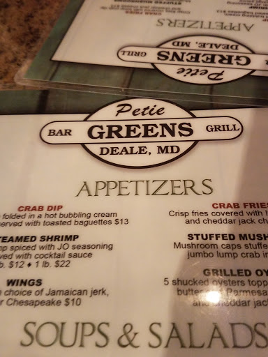 Restaurant «Petie Greens», reviews and photos, 6103 Drum Point Rd, Deale, MD 20751, USA