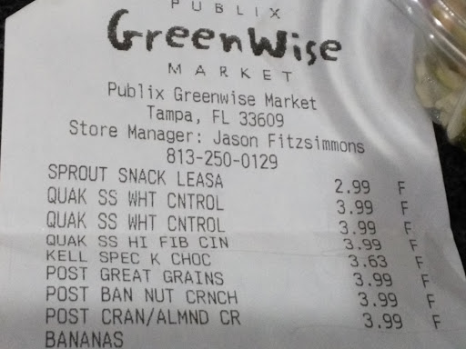 Supermarket «Publix Super Market GreenWise Market at Hyde Park», reviews and photos, 2401 W Azeele St, Tampa, FL 33609, USA