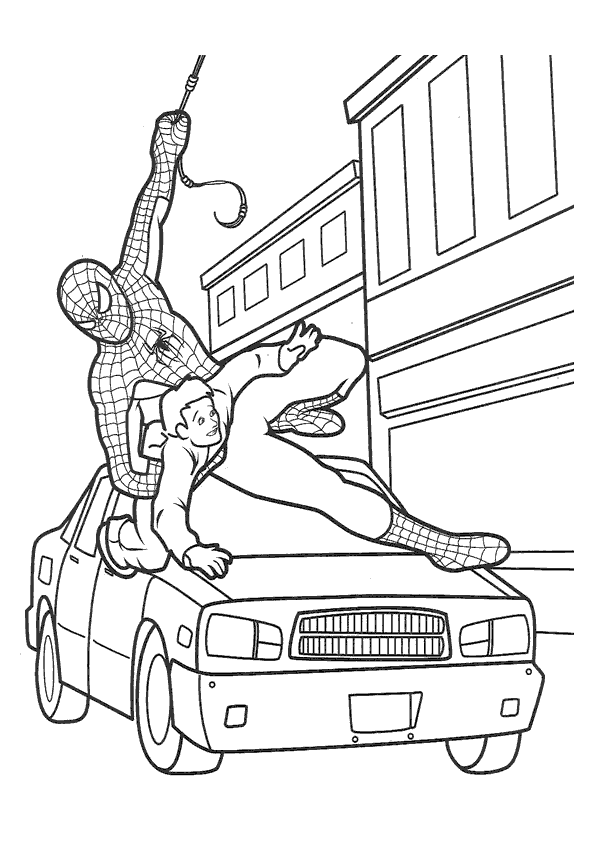 Spiderman Printable Coloring Pages - spiderman coloring sheets