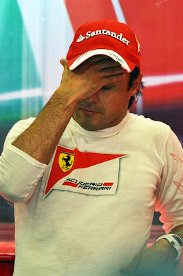 Фелипе Масса фэйспалмит на Гран-при Германии 2013