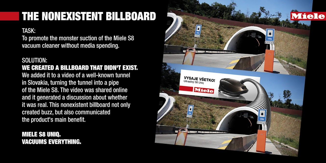 A Miele Vacuum Billboard Tunnel That Wasn't Really There