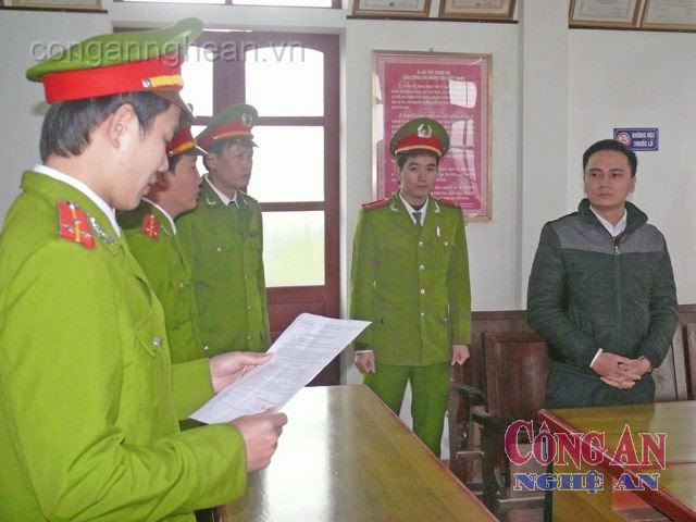 Cơ quan điều tra đọc lệnh bắt đối tượng Nguyễn Xuân Hậu