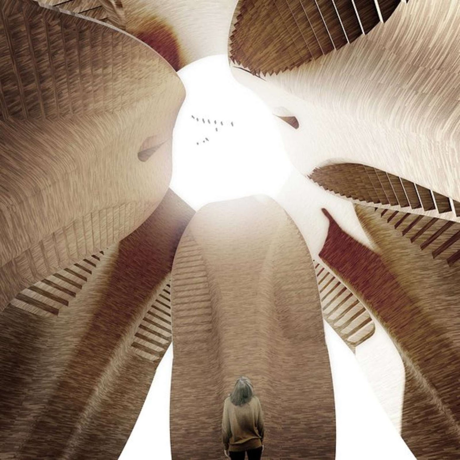 The Tulip Pedestrian Bridge by MLBS Architects