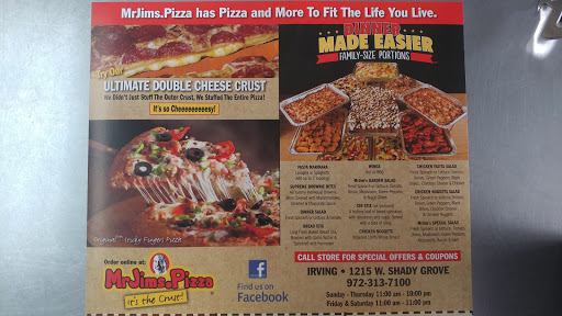 Pizza Restaurant «MrJims.Pizza», reviews and photos, 1215 W Shady Grove Rd, Irving, TX 75060, USA