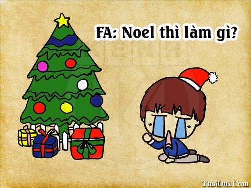 Ảnh chế vui đêm Noel, giáng sinh của hội Ế, độc thân, FA tranh vui đêm Noel