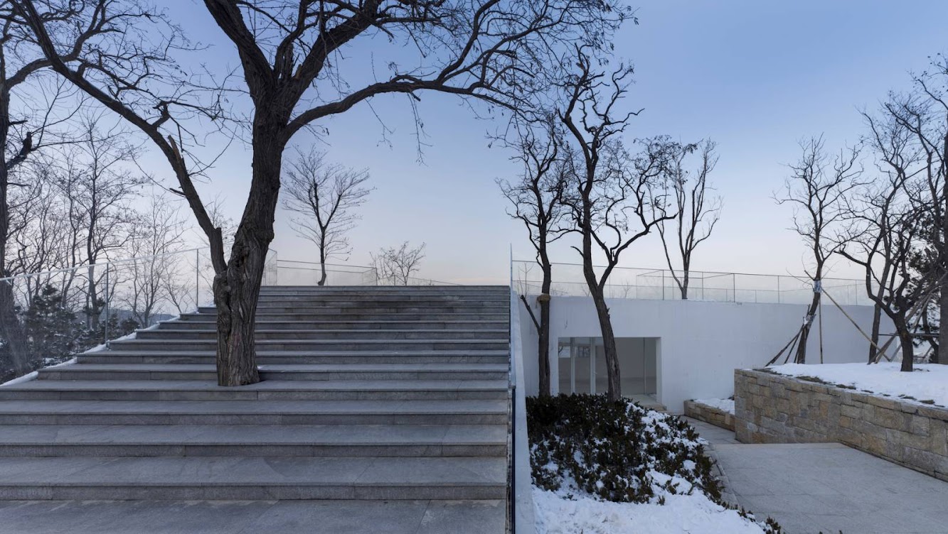 Viewing Pavilion on Hill by Tao Trace Architecture