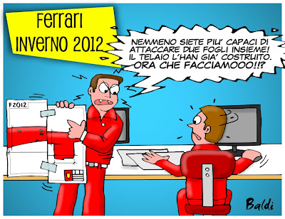 механики Ferrari изобретают ступенчатый нос - комикс Baldi