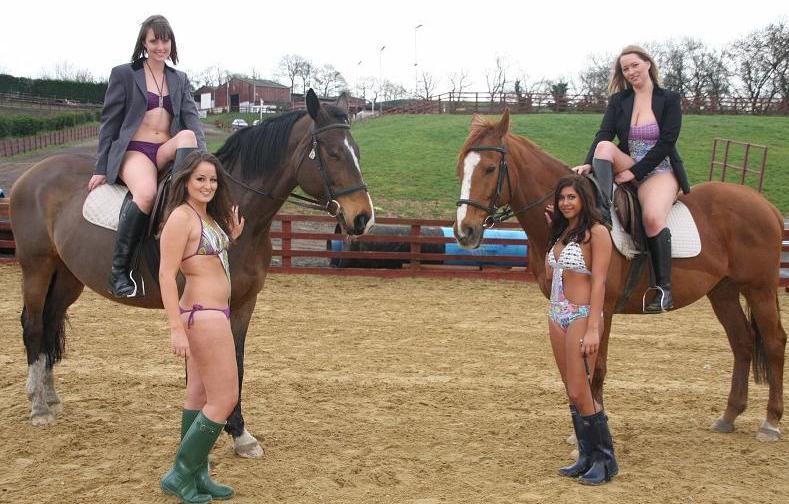 Sexy naked equestrian girls