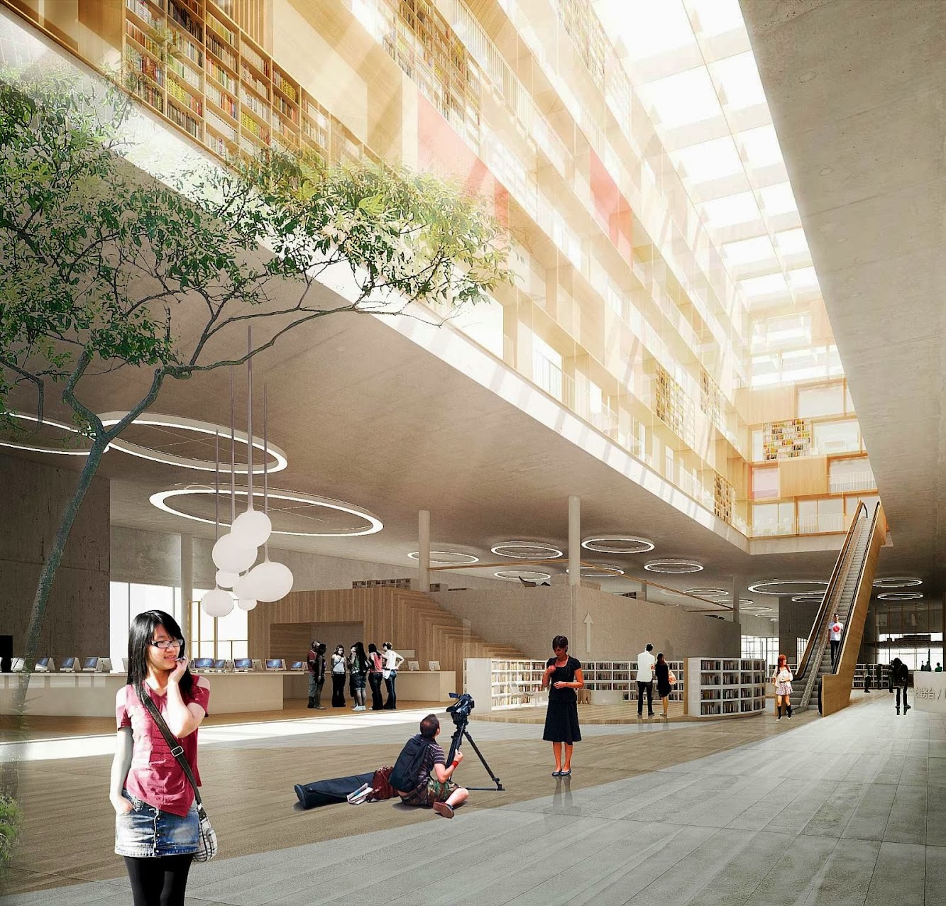 Ningbo New Library by schmidt hammer lassen architects