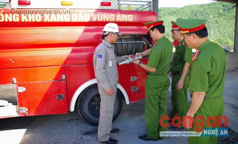 Hướng dẫn công tác chữa cháy tại Công ty Cổ phần Dầu khí Vũng Áng